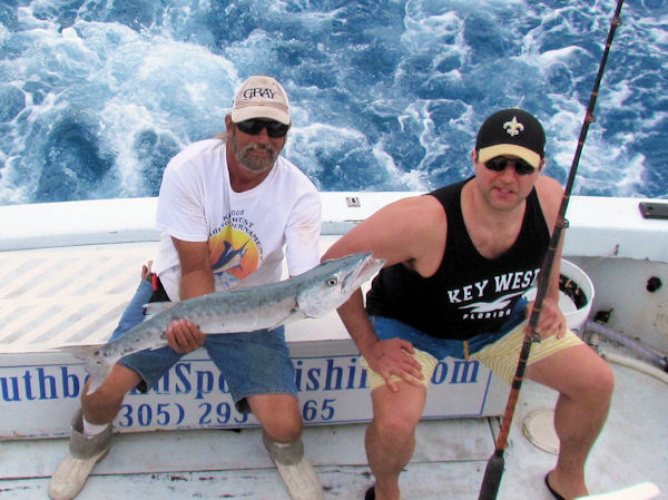 Barracuda Caught and Released in Key West fishing on Key West Charter Boat Southbound
