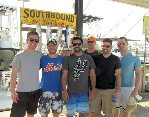 Bonitoscaught in Key West fishing on charter boat Southbound