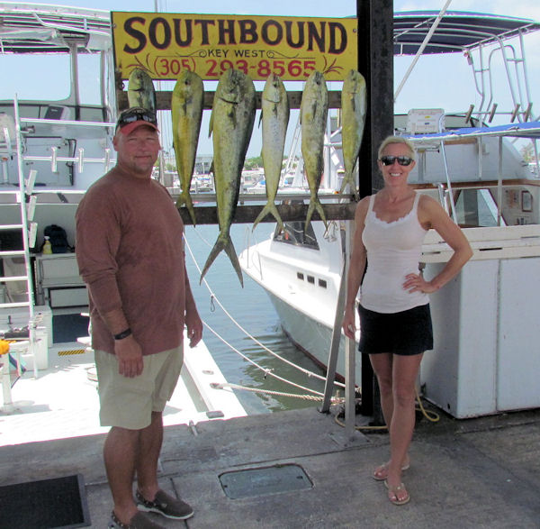 dolphin caught in Key West fishing on charter boat Southbound
