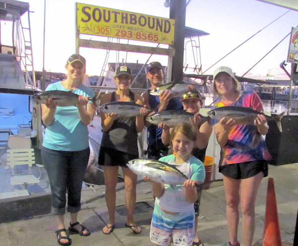 Black Fin Tuna caught in Key West fishing on charter boat Southbound
