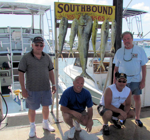 Dolphin caught in Key West fishing on charter boat Southbound