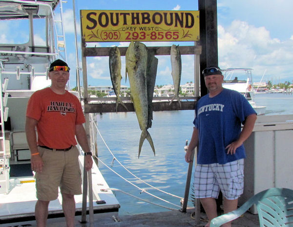 Dolphin caught on the Charter Boat Southbound while fishing Key West Waters