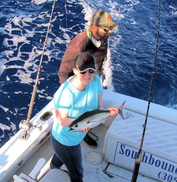 Black Fin Tuna caught in Key West fishing on charter boat Southbound