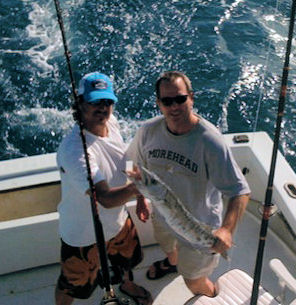 Barracuda caught fishing in Key West on charter boat Southbound