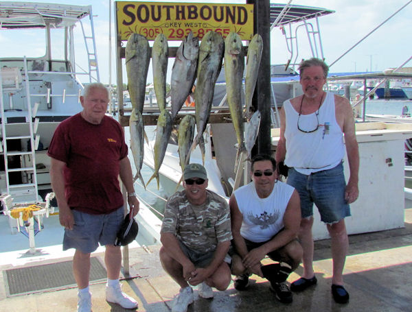 Dolphin caught in Key West fishing on charter boat Southbound