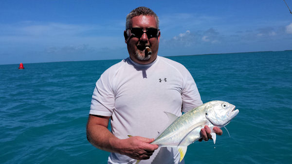 Caravalle Jack Caught and released along side of the boat in Key West fishing on charter boat Southbound