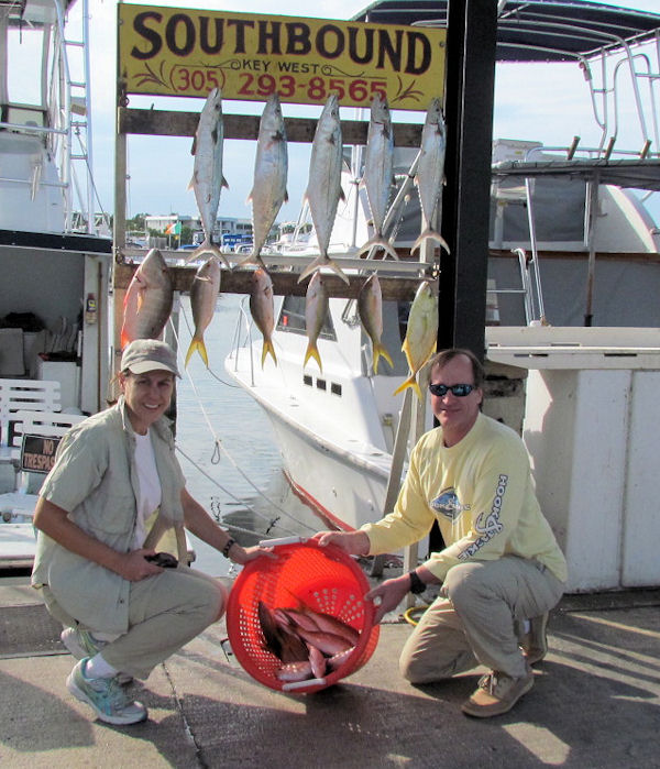 Mackerel and Yellow Tail Snapper Caught in Key West fishing on charter boat Southbound