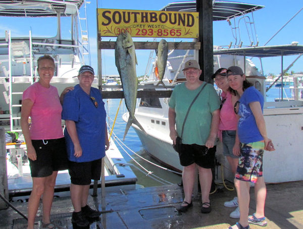 Big Dolphin caught on the Charter Boat Southbound while fishing Key West Waters