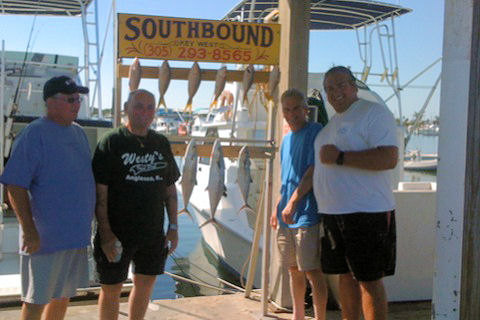 Some reef fish caught fishing a half day on charter boat Southbound in Key West Florida