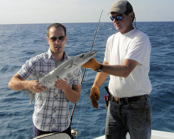 Barracuda caught in Key West fishing on charter boat Southbound from Charter Boat Row Key West
