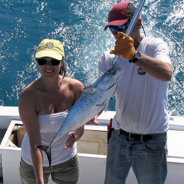 Bonito caught in Key West fisihing on charter boat Southbound from Charter Boat Row, Key West Florida