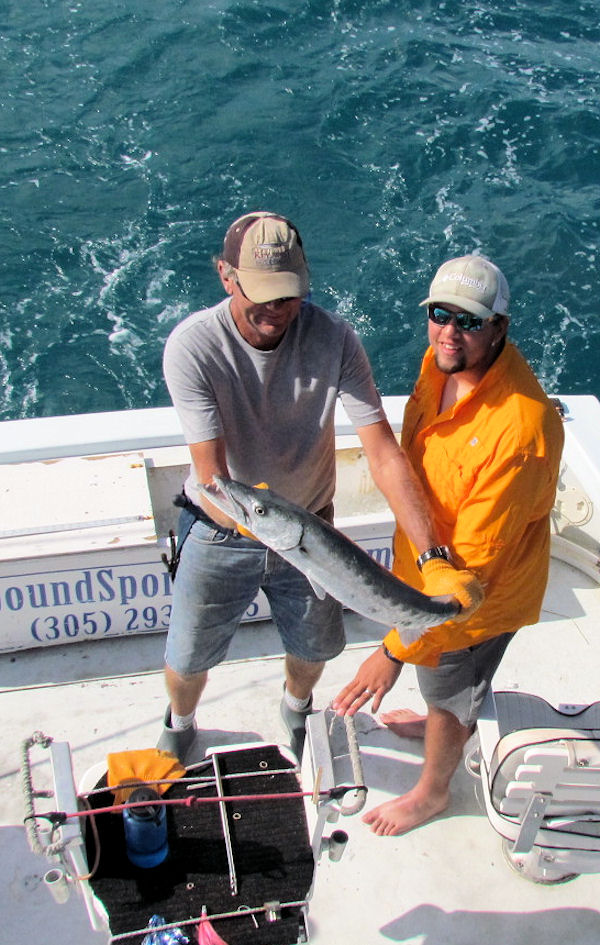 Barracuda caught and released in Key West fishing on charter boat Southbound