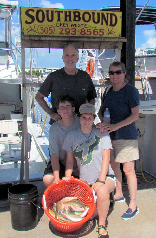 Yellow Tail and Mangrove snapper caught in Key West fishing on charter boat Southbound