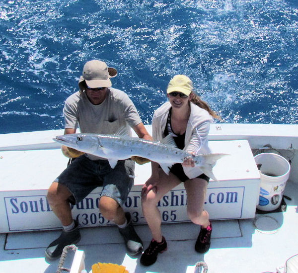 Barracuda caught in Key West fishing on Charter Boat Southbound