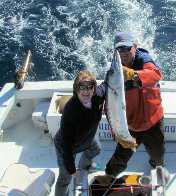 Barracuda caught and released in Key West fishing on charter boat Southbound