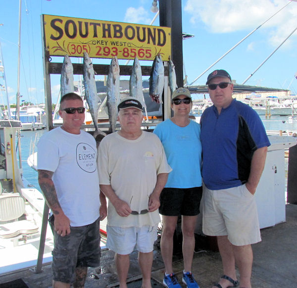 mackerel caught in Key West fishing on charter boat Southbound