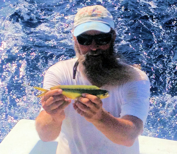 Tiny Dolphin caught and released in Key West fishing on Charter boat Southbound