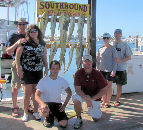 Dolphin caught fishing in Key West on Charter Boat Southbound from Charter Boat Row Key West