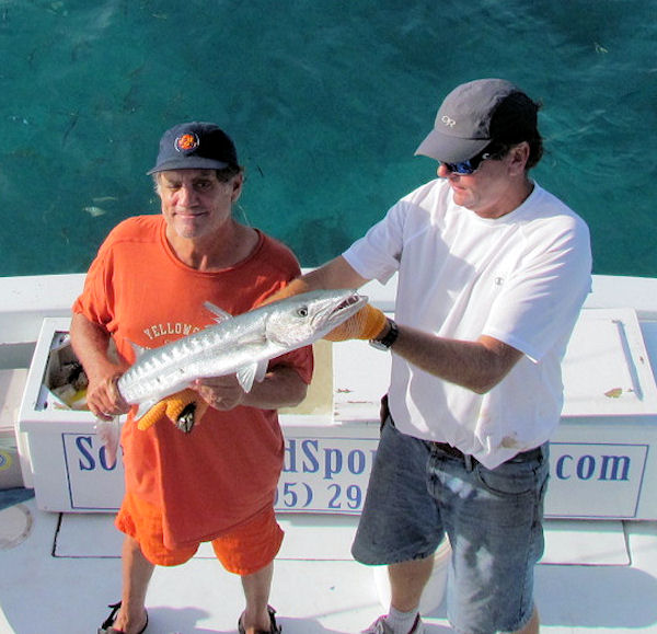Barracuda caught fishing Key West on charter boat Southbound from Charter Boat Row Key West