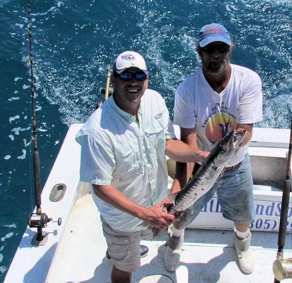 Barracuda caught and released in Key West fishing on charter boat Southbound
