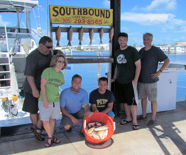 Yellow Tail and Mangrove snapper caught in Key West fishing on charter boat Southbound