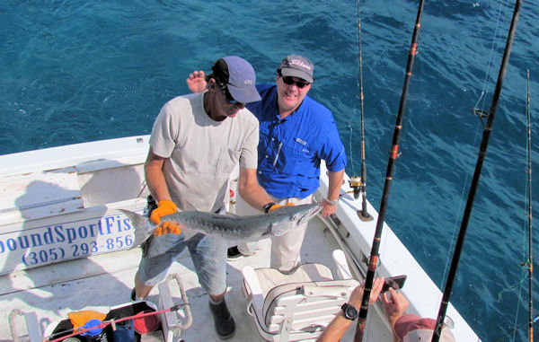 Barracuda caught and released in Key West fishing on charter boat Southbound