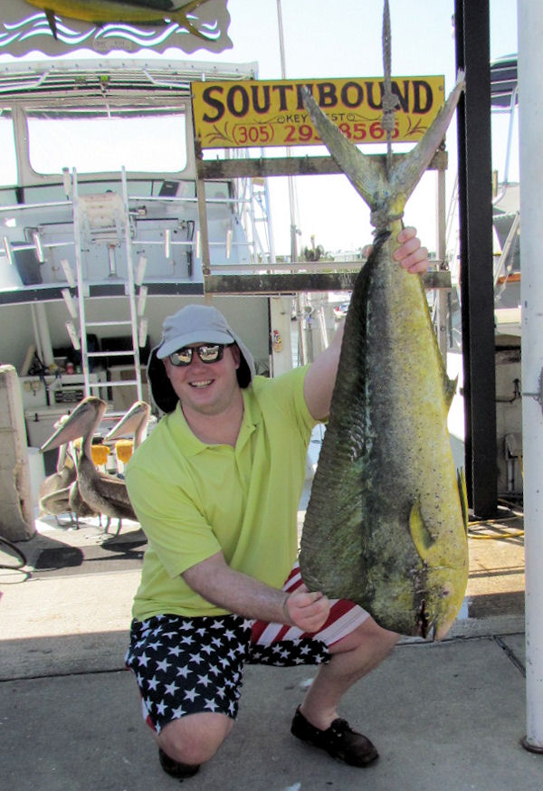 Nice Dolphin caught in Key West fishing on charter boat Southbound