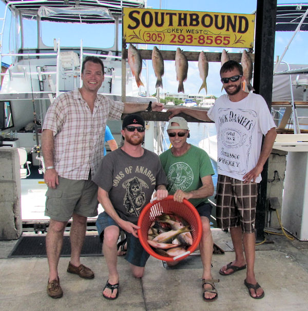 Yellow Tail and Gray Snapper caught in Key West fishing on charter boat Southbound