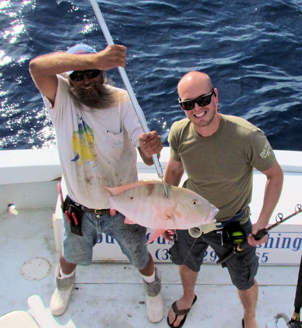 Mutton Snapper caught in Key West fishing on charter boat Southbound