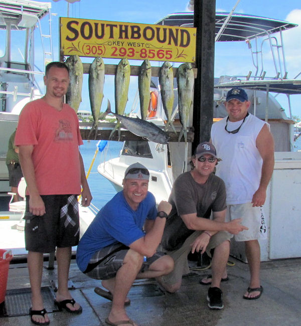 Dolphin caught on the Charter Boat Southbound while fishing Key West Waters
