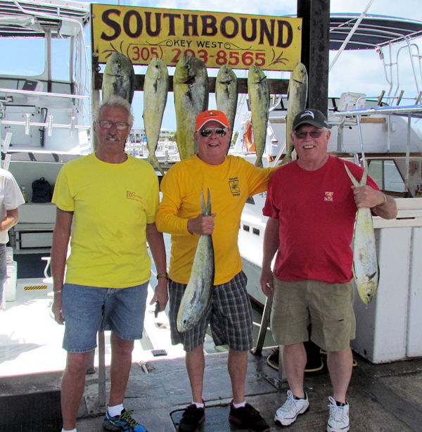 dolphin caught in Key West fishing on charter boat Southbound