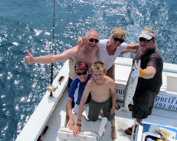 Barracuda caught in Key West fishing on Charter boat Southbound