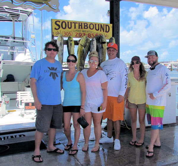 dolphin caught in Key West fishing on charter boat Southbound