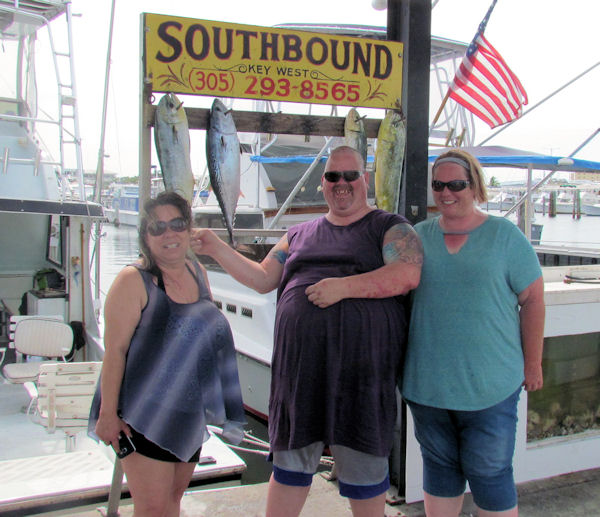 Bonitos and Dolphin caught in Key West fishing on Key West charterboat Southbound