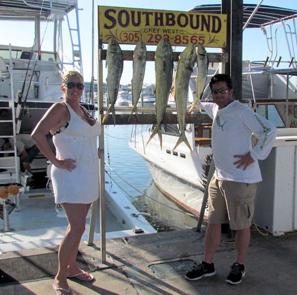 Mahi caught in Key West fishing on charter boat Southbound