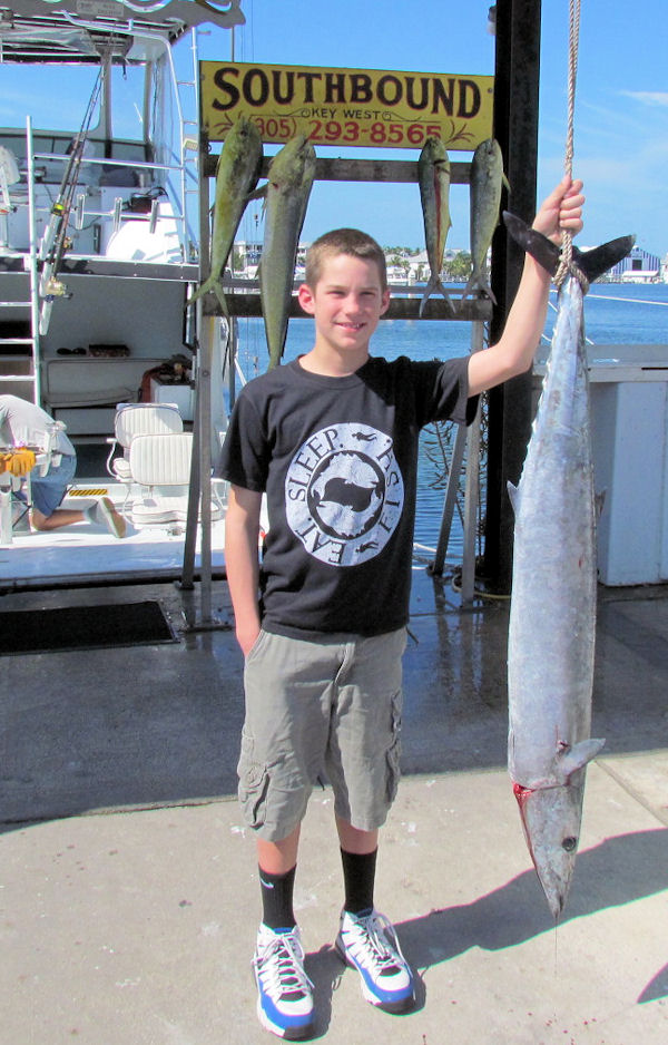 Wahoo caught in Key West Fishing on Charter Boat Southboun