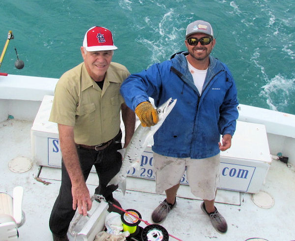 Barracuda caught and released in Key West fishing on charter boat Southbound