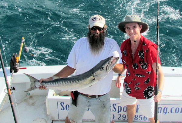 Big Barracuda caught in Key West Fishing on Charter Boat Southboun
