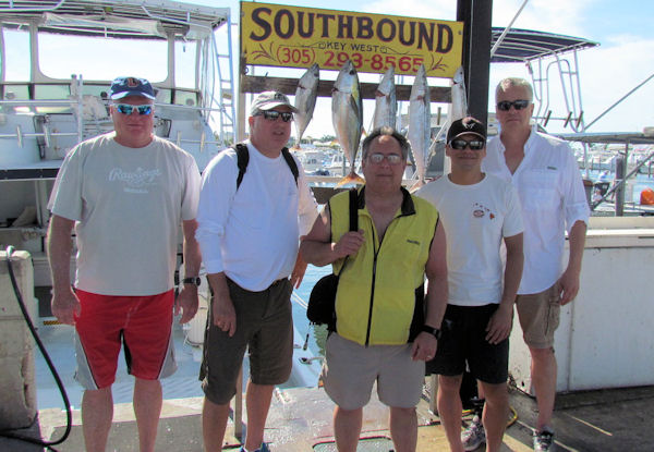 Bonitos and some Mackerel caught in Key West fishing on charter boat Southbound