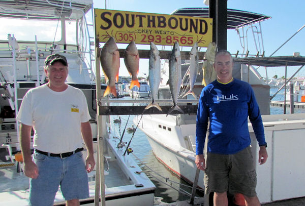 Snapper and cero Mackerel caugth in Key West fishing on charter boat Southbound
