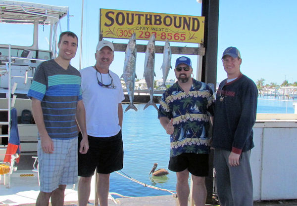 Mackerel caught in Key West fishing on charter boat Southbound