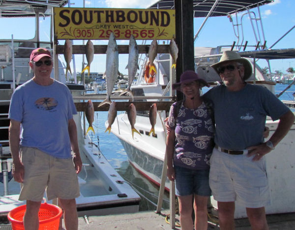 Mackerel and snapper caught fishing Key West on Charter boat Southbound