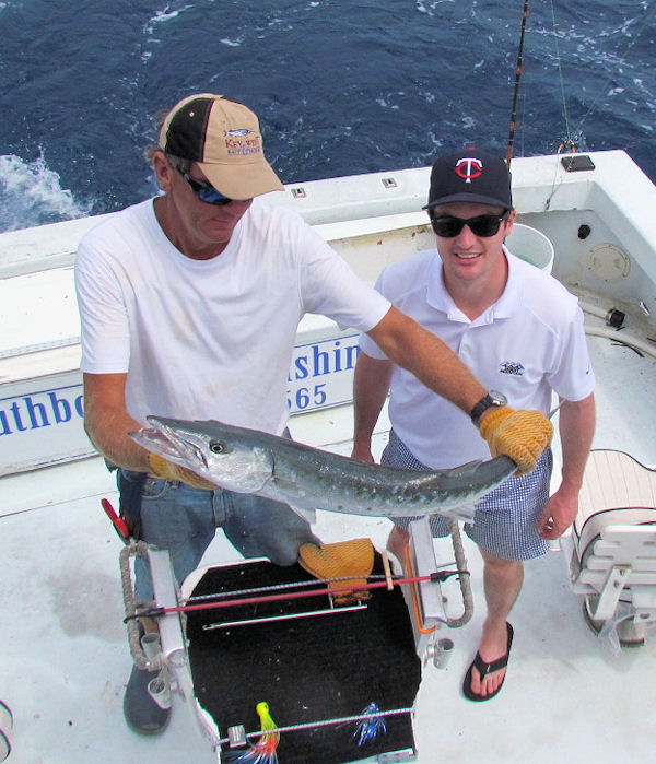 Barracuda caught and released in Key West fishing on charter boat Southbound