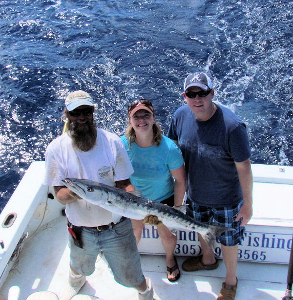 Barracuda caught in Key West fishing on charter boat Southbound, Key West