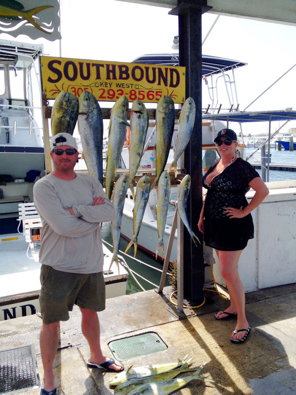 Dolphin caught in Key West fishing on charter boat Southbound