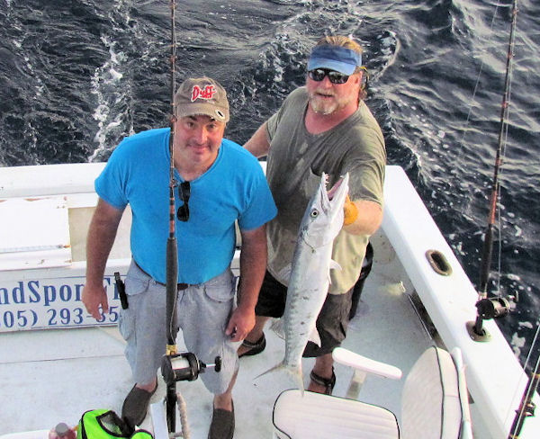 Big Barracuda caught and released in Key West fishing on Charter Boat Southbound