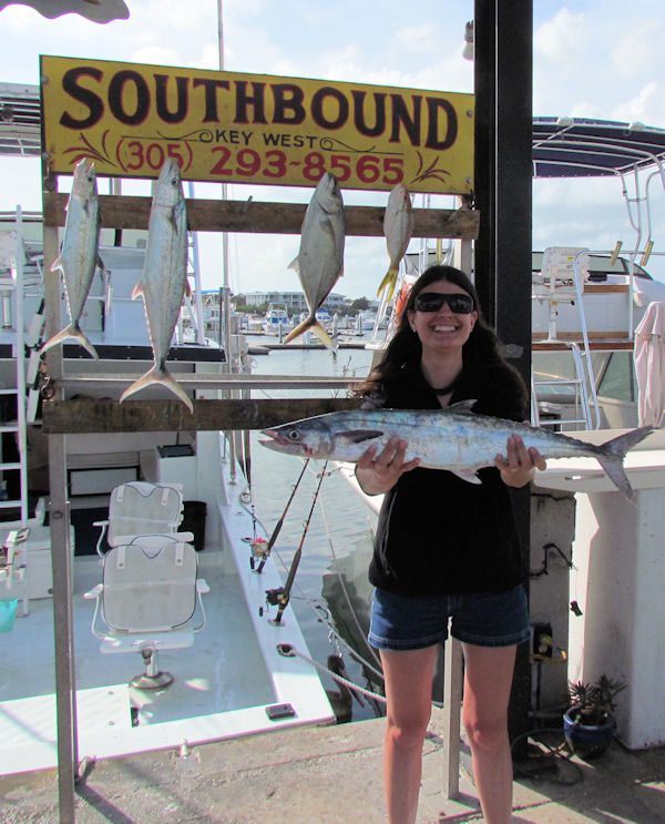 King Mackerel caught in Key West fishing on charter boat Southbound from Charter Boat Row, Key West