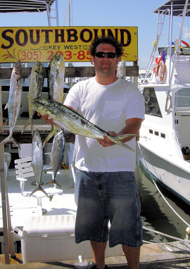 dolphin caught in Key West fishing on charter boat Southbound