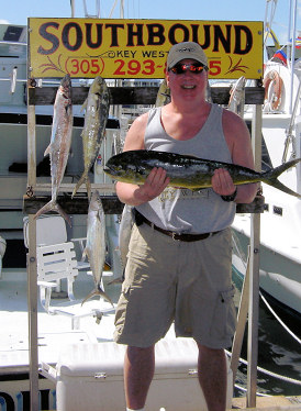 Dolphin caught in Key West fishing on charter boat Southbound