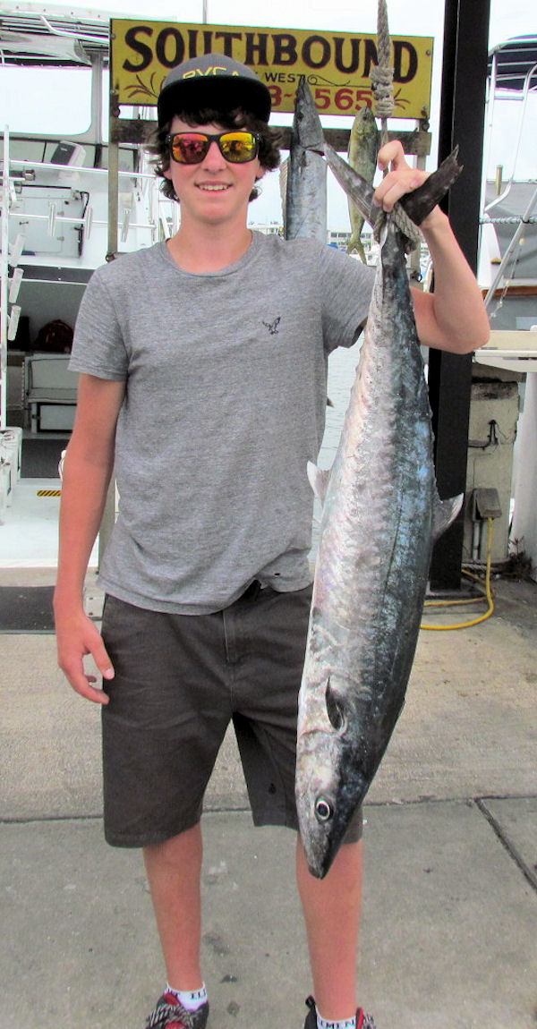 Nice Kingfishcaught in Key West fishing on charter boat Southbound
